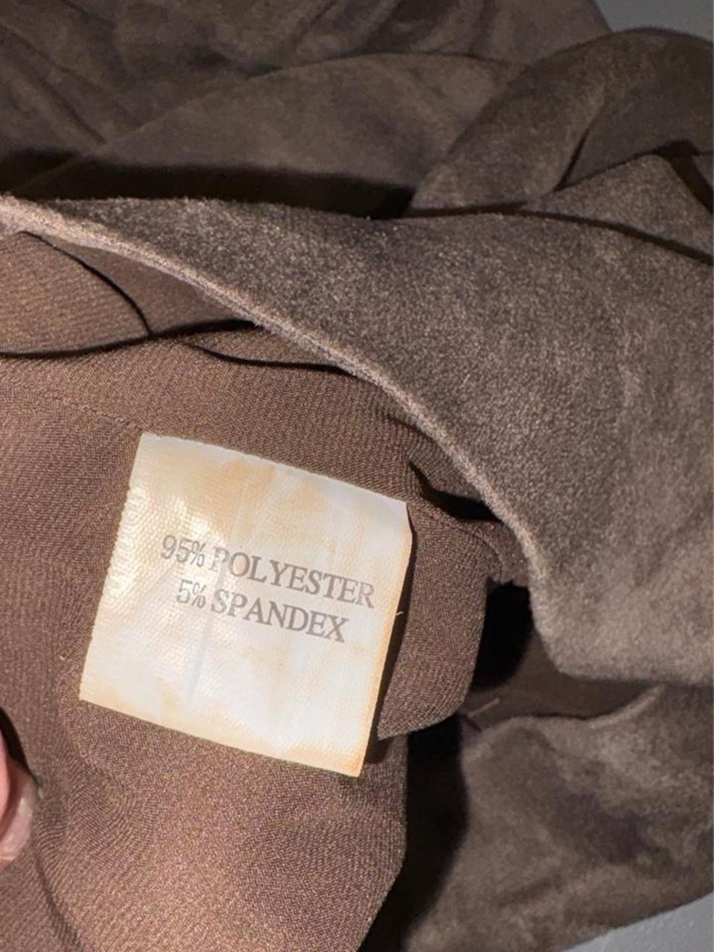 House of London Taupe Faux Suede Bustier Bodycon Dress Size S - Picture 8 of 9